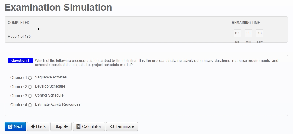 Examination Simulation